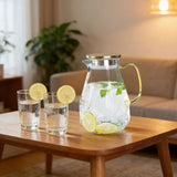 Thickened Diamond Glass Water Bottle, Large-capacity Beverage Pitcher, Crystal-clear Design for Easy V1192-AZ-W-24303