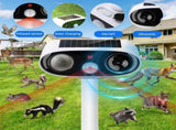 Solar Repellent Ultrasonic Outdoor Pest Bird Squirrel Animal Repeller Waterproof 110 Degree V1294-YM0901-H48812