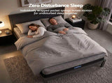 Giselle Double Mattress 26cm Firm Pocket Spring Dual Edge Support Dark Grey MATTRESS-E-CARBON-26-D