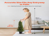 Artificial Topiary Cedar Trees, 2 Set 914mm Faux Pine Shrubs Plants, Fake Silk Tree Look Real, Easy V952-XSRGXJS36YCXDIEET001V0