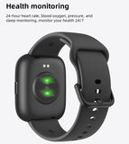 Smartwatch Voice Assistant Bluetooth Calling Health Monitoring Step Tracking Message Alerts/blue V1232-DHSB-IDW26-002