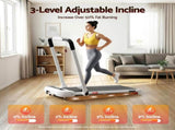Everfit Treadmill Electric Walking Pad with Incline Foldable for Home Gym White TMILL-400H-INC-WH