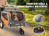 Dog Bike Trailer, Supports up to 30 kg, 2-in-1 Pet Stroller Cart Bicycle Carrier, Easy Folding Cart V952-TCTCLYSCWZXCMJR9ZV0