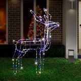 LED Twinkling Standing Reindeer 110cm available in 2 Colors - Multicolor V720-XL1446