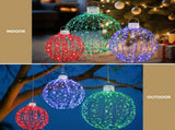 Jingle Jollys Christmas Lights 320 LED Fairy Light 3pcs Ball Decorations Set XMAS-MOT-BALL-RGB