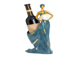 Dancing Girl Figurines Wine Holder Statue Synthetic Resin Wine Bottle Rack Stand for Bar Counter V1294-YM0716-3117220165311