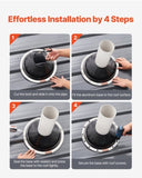 VEVOR 2 Pcs Metal Roof Pipe Flashing Boots Fit 150-280 mm Pipe High Temp EDPM V952-WDGDTGHSEDPMXQLFSV0