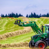 49" Hay Spear, Bale Spears 726kg Loading Capacity, Skid Steer Loader Tractor Attachment with 2pcs V952-TZCZS12ZHZ491U79BV0