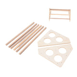 Pet Chicken Wood Stand Hand Made Small Chicken Roost Rack for Poultry House Home Farm V1294-YM0714-3111210376711