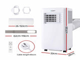 Devanti Portable Air Conditioner 9000 BTU 3-in-1 with Remote Control PAC-B-9000-WH