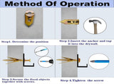 380 Pcs Self-Drilling Wall Anchors and Screw Kit Drywall Fixing Anchors Repair Tools Fasteners for V1237-MS-626-433