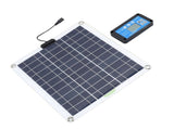 200W Solar Panel Kit Monocrystalline Silicon Solar Panel OBD Charger Blue Controller with 10 in 1 V1294-YM0901-3111240027111