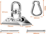 Professional Ceiling Hook with 500kg Load Capacity - 360&deg Rotatable - With Carabiner - Punching Bag V1188-MS101-02002-1