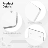 6PCS Floating Shoe Shelves, Clear Shoe Display Shelves for Wall, Acrylic Wall Mount Sneaker Display V1192-AZ-W-18392