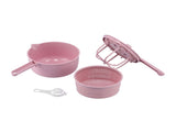 Household Vegetable Drainer Manual Salad Dehydrator Vegetable Washing Basket for KitchenPink V1294-YM0901-3118210232312