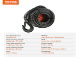 Synthetic Winch Rope, 9.5 mm x 30.5 m, 117.9 kN, Synthetic Winch Line Cable Rope with Protective V952-HCJPSJYX38IN93VS7V0