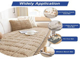 Epais Cover of Sofa Lavable Slip, Cover of Sofa Anti-Nouveau Velours Cotele Doux Cover Sofa 2 3 4 V1237-MS-626-342