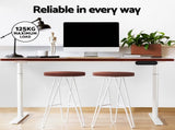 Artiss Standing Desk Motorised Electric Dual Motor 120CM Walnut HASD-B-M10-WHDF-WADB-120