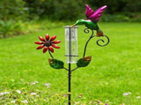 Metal Rain Gauge 35.43 Inch With Stake, Decorative Branch Glass Rain Measuring Cup, Outdoor Water V1369-AZ3-W-15183