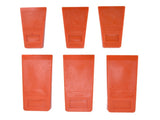 6pcs Chainsaw Wedges Increasing Friction Red Durable Plastic Tree Cutting Supplies for Woodworking V1294-YM0523-3111210402511