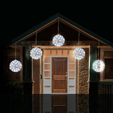 LED Twinkle Petal Balls 10cm 5-Pack Cool-Warm White or Multicolor - Multicolor V720-XL0992