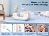 Rechargeable Hearing Amplifier with Charging Case Compact Sound Enhancer for Daily Use, Noise V1107-CS-BTFS905