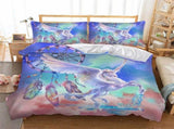 Snow Horses Mireille Dahlia Quilt / Doona / Duvet Cover set V745-AQ042708E3