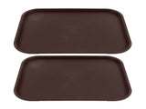 2Pcs Fast Food Tray Stackable Rectangular Light Weight Anti Slip PP Food Service Tray for V1294-YM0523-3118220048513