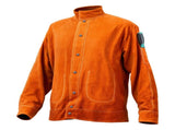 Flame-Resistant Welding Jacket - M Size, Heavy Duty Cowhide Leather Welding Jacket, Waterproof V952-KSNPKKSKNPAKH1SAOV0