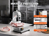 Commercial Electric Meat Bandsaw, 1800W Stainless Steel Countertop Bone Sawing Machine, 380 x 485 mm V952-TMSJGJ2200WLQU3B4V3