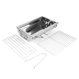 Barbecue Charcoal Grill Stainless Steel Folding Portable BBQ Tool Kits for Outdoor Camping Hiking V1294-YM0901-3111200126811