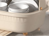 Dish Drying Box Multifunctional Space Saving Dish Drainer with Lid Cover for Kitchen Accessories V1294-YM0706-3118230174015