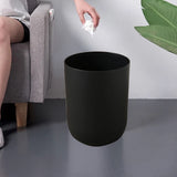 Slim Bathroom Trash Can, Space Saving Round Waste Basket, Lidless Open Top Garbage Bin for Bathroom, V1366-AZ2-W-23262