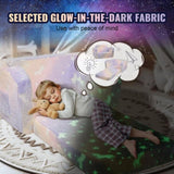 Foldable Baby Chair 2-in-1 Baby Lounger Couch Glow in Dark Kids Sofa V952-ETSF6354652I4U5Y8V0