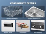 6L Ultrasonic Cleaner with Heater Timer & Basket, Professional Digital Sonic Cavitation Machine, V952-XNKZCSBQXJ6LXGH6VV3