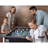 5FT Soccer Table Foosball Football Game Home Family Party Gift Playroom Black SOCCER-5F-140-AB