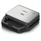 6-in-1 Multifunctional Sandwich Maker with Interchangeable Non-Stick Plates for Waffles, Paninis, V1341-ZY-B2YACXK2-SILVER