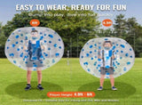 Inflatable Bumper Ball 1-Pack, 4FT/1.2M Body Sumo Zorb Balls for Teen & Adult, 0.8mm Thick PVC Human V952-QSNKCQPPQZJ4J5AKJV0