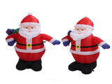3.9ft Inflatable Santa with Gift Bag Light Polyester Easy Setup Blow Up Christmas V1294-YM0901-3115230124812