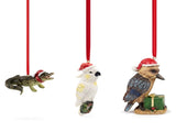 Christabelle Australian Animal Christmas Tree Decorations Set of 6 Hand-Painted Resin Ornaments AUS-ANML-258