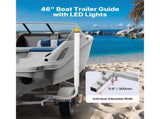 Boat Trailer Guide, 1175mm with LED Light Trailer Guide Poles, 2PCS High-Hardness Steel Guide-Ons, V952-CTCDGDLXBS40N0BCN001Y3