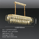 BAMDECOR C3345/OVAL1.2 Modern French Home Decor Luxury Crystal-leaf Chandelier LED Fashion V255-BAM-C3345-OVAL
