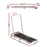 Everfit 3 in 1 Walking Pad Treadmill 12% Incline Foldable Under Desk Treadmills for Home Gym With TMILL-400H-2INC-L-PK