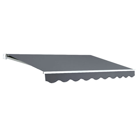 Instahut Retractable Folding Arm Awning Manual Sunshade 3Mx2.5M Grey AWN-B-ARM-30X25-GREY