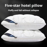 Luxury Pillow Quilted Pillow High-Quality Pillow Comfortable Pillow Bedding - Gray - Size 900g high V1106-115-03208-GRY-900GHIGHPILLOW