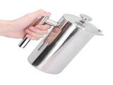 1000ml Hand Brewing Coffee Pot Stainless Steel Coffee Press Pot DoubleLayer Coffee Kettle V1294-YM0901-3113210083711