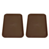 2pcs Food Tray Multifunctional Thickened Slip Resistance Chinese Fast Food Serving Tray for Dining V1294-YM0523-3118220042813
