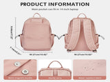 BJLFS Unisex Lightweight Water-Resistant Backpack, Black Pink V1189-LWWAL-20260325-00070