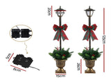 Jingle Jollys Christmas Lights 125cm Lamp Post 50 LED Fairy Light Decorations XMAS-MOT-LAMP-BRX2