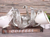 Multi-Functional Octopus Sculpture Decorative Resin Cup Holder & Jewelry Organizer, Unique Home V1107-CS-ZYSZBJY